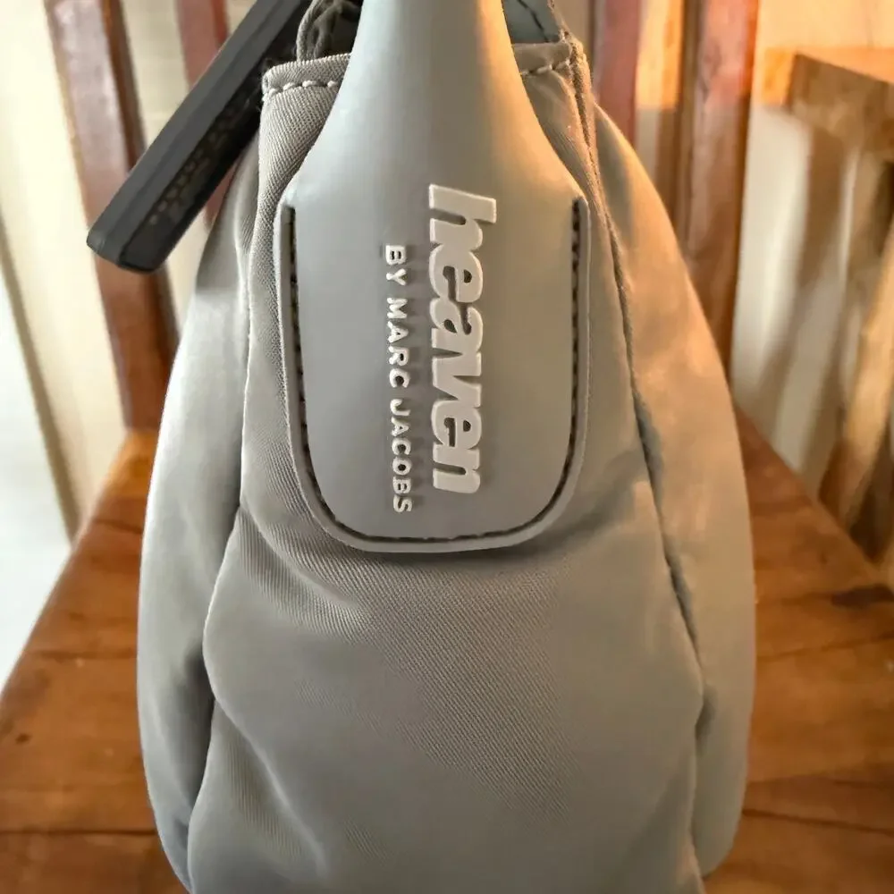 Heaven by Marc Jacobs Puffy Nylon Shoulder Bag – Cement Grey